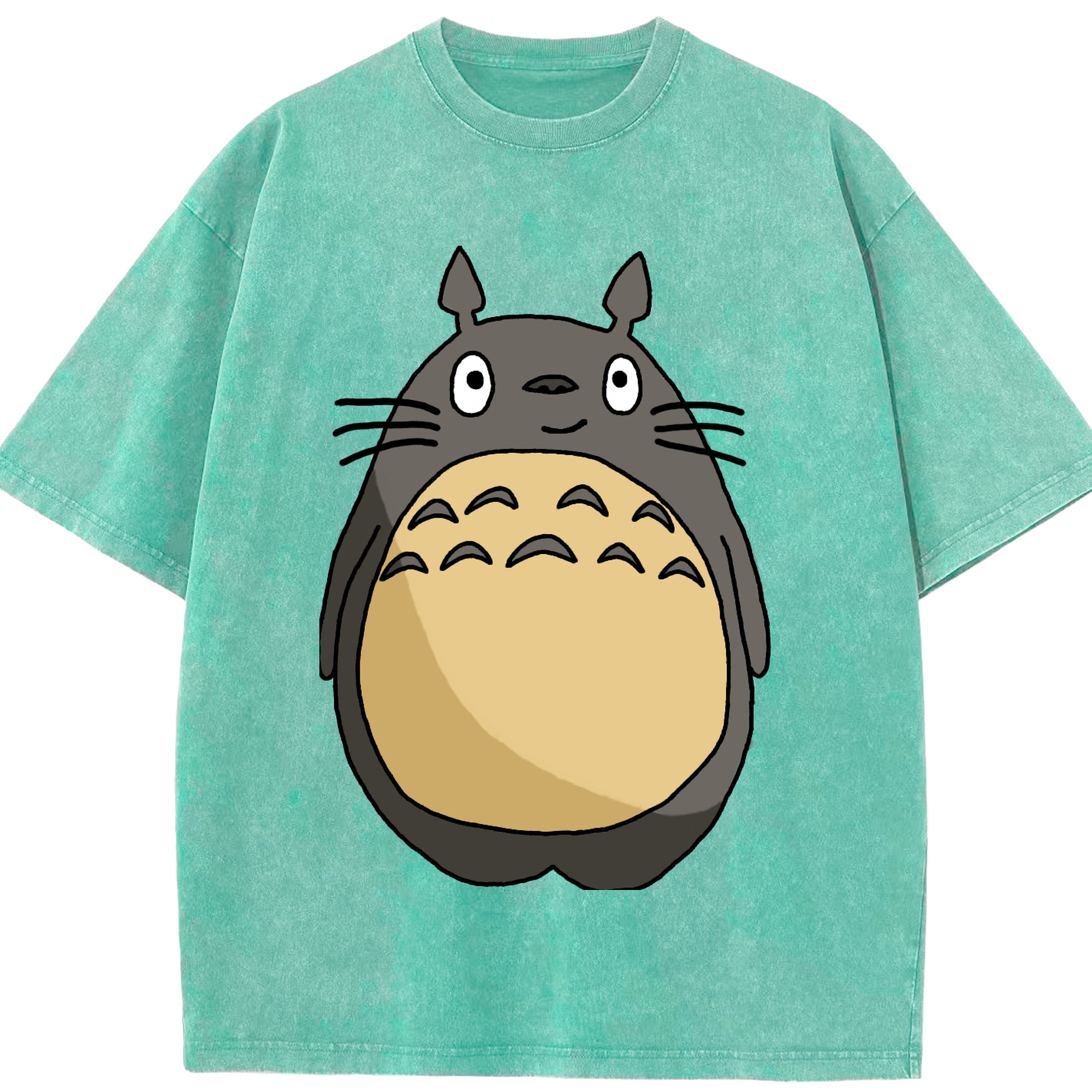 （画像用） となりのトトロ 草壁メイ 草壁サツキ My Neighbor Totoro Satsuki Kusakabe Mei Kusakabe 綿100% ヴィンテージ風 半袖Tシャツ（フロントプリント）
